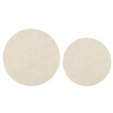 Mirka 77mm & 125mm x 6 mm Felt Polishing Pads Pack of 2 (glass polishing)